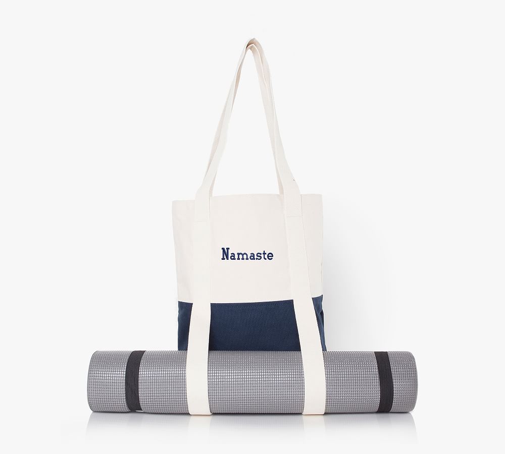 Personalised Name Yoga Stuff Organic Yoga Tote Bag, Custom Yoga Bag Yoga  Mat Bag
