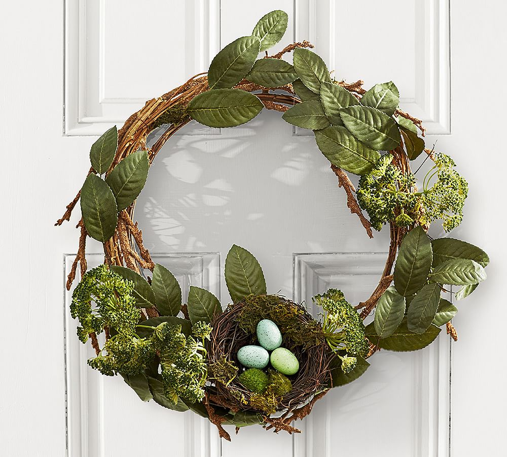 Rustic Easter Wreath With Nest