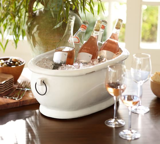 Pottery barn wine store bucket