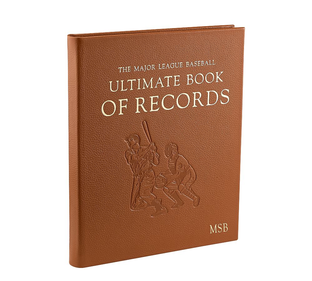 MLB: Ultimate Book of Records Leather-Bound Book