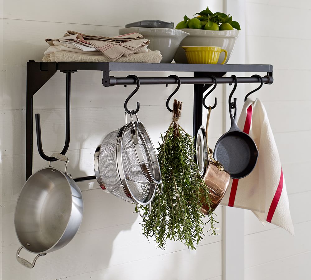 Windsor Wall-Mount Butcher's Rack | Kitchen Accessories | Pottery Barn