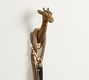 Safari Giraffe Brass Hook