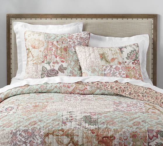 Harlowe Patchwork Quilt & Sham Pottery Barn