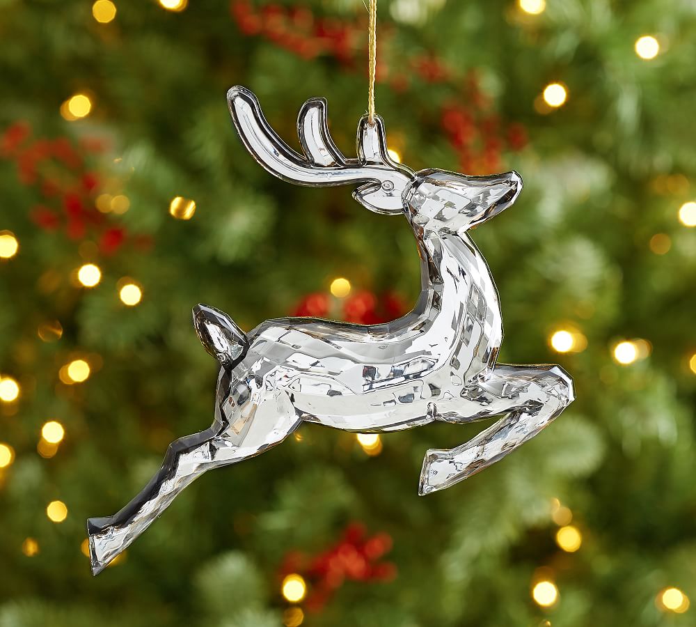 Mirrored Reindeer Ornament