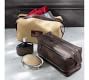 Saddle Leather &amp; Canvas Toiletry Case