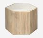 Montclaire Geometric Marble Accent Table (17&quot;)