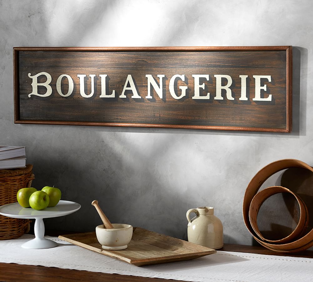 Boulangerie Recycled Wood Sign