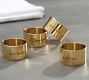 Give Thanks Gold Napkin Ring, Set of 4