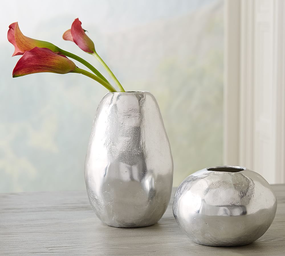 Elaine Recycled Aluminum Vases