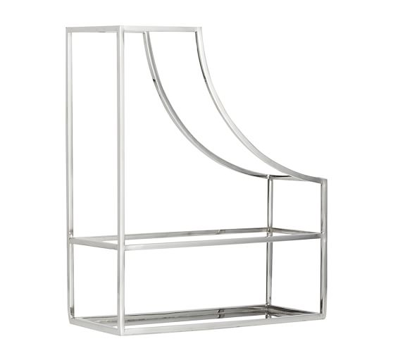 Polished Nickel Magazine Holder Pottery Barn