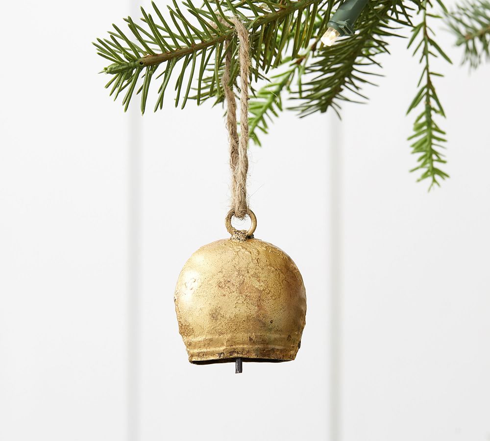 Vintage Gold Bell Ornament