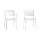 Newport Stackable Dining &amp; Armchairs, Sets of 2, White