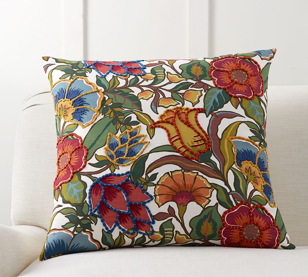 Pauline Embroidered Pillow Cover
