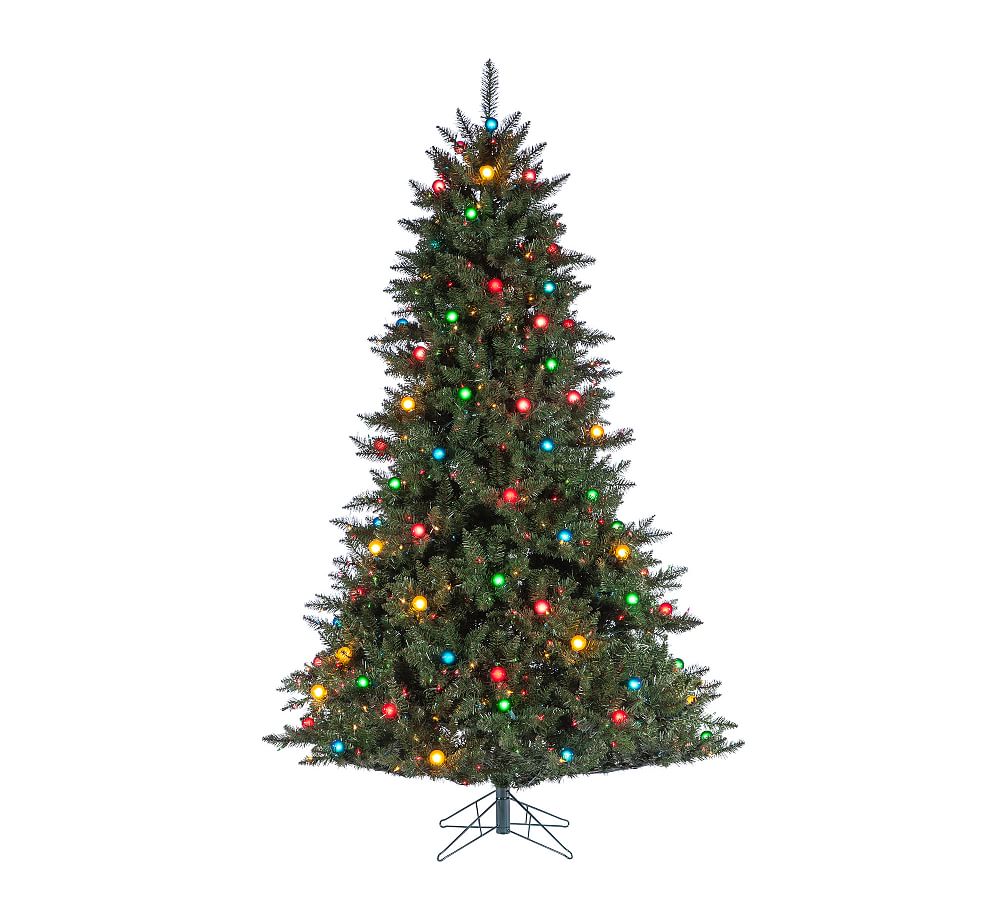Pre-Lit Multi-Colored LED Reno Pine Artificial Christmas Tree - 7.5ft