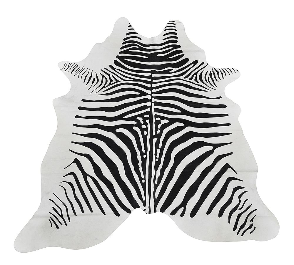 Zebra Pattern Hide Rug