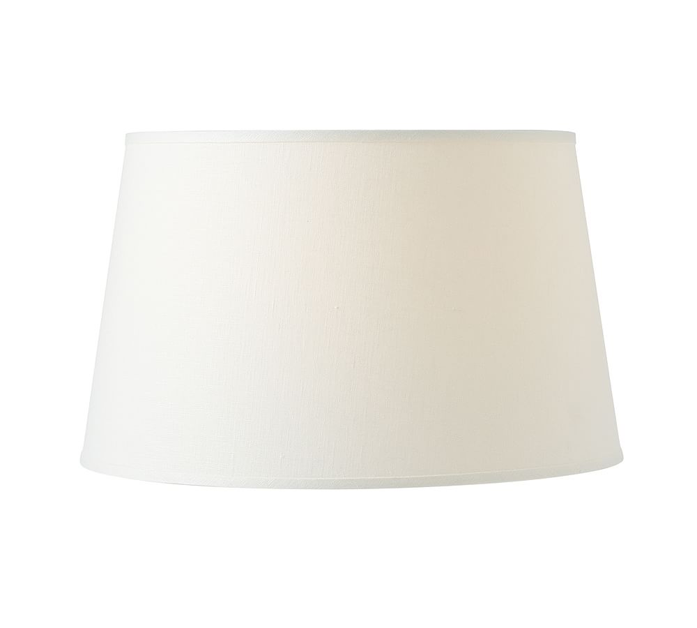 Linen Tapered Lamp Shade, Taped Edge