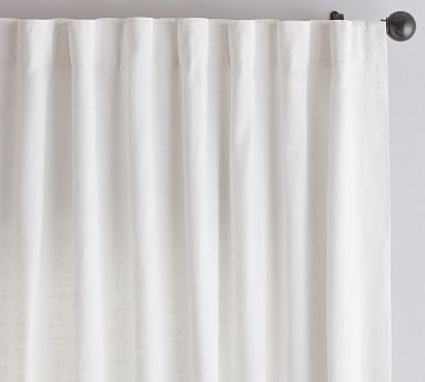 Open Box: Emery Linen Pole-Pocket Blackout Curtain | Pottery Barn