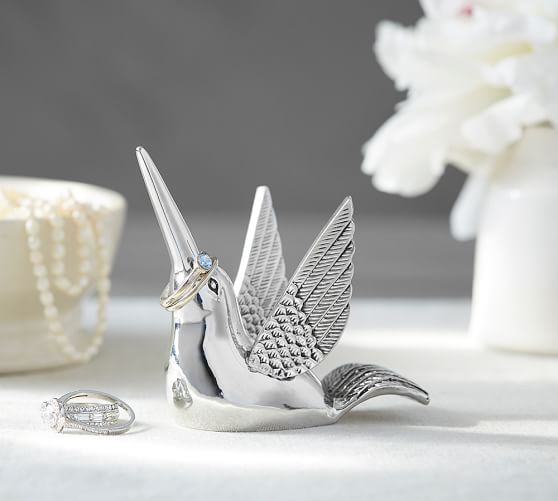 Conservatory Metal & Glass Ring Holder Pottery Barn