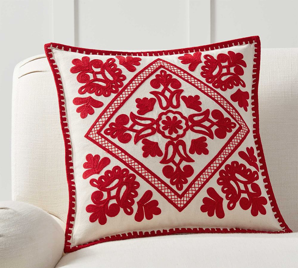 Elsie Embroidered Pillow Cover