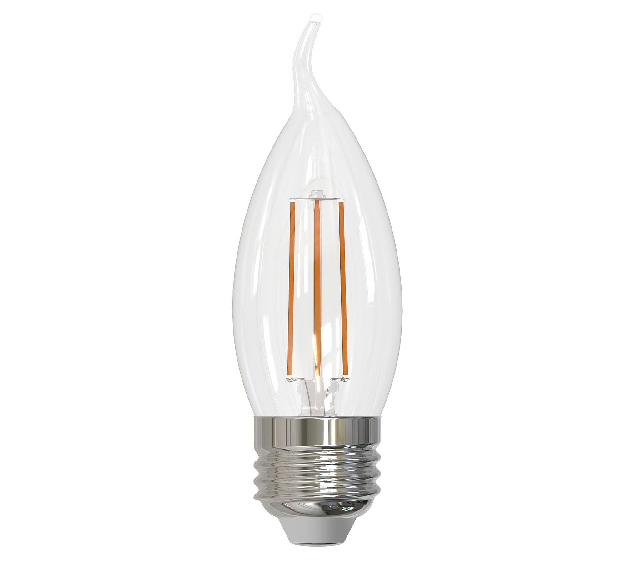 CA10 Filament Flame LED Bulb - Pack of 4