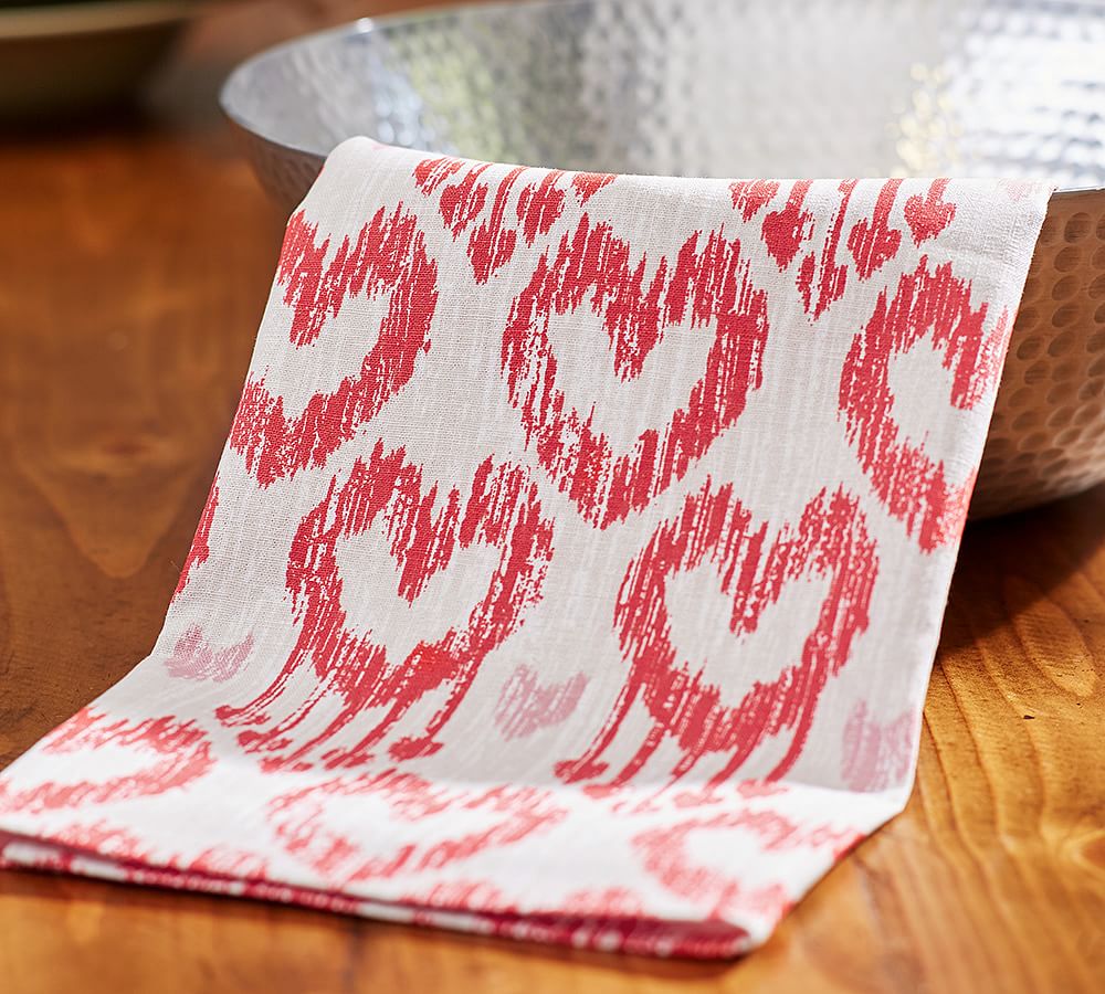 Heart Ikat Kitchen Towel
