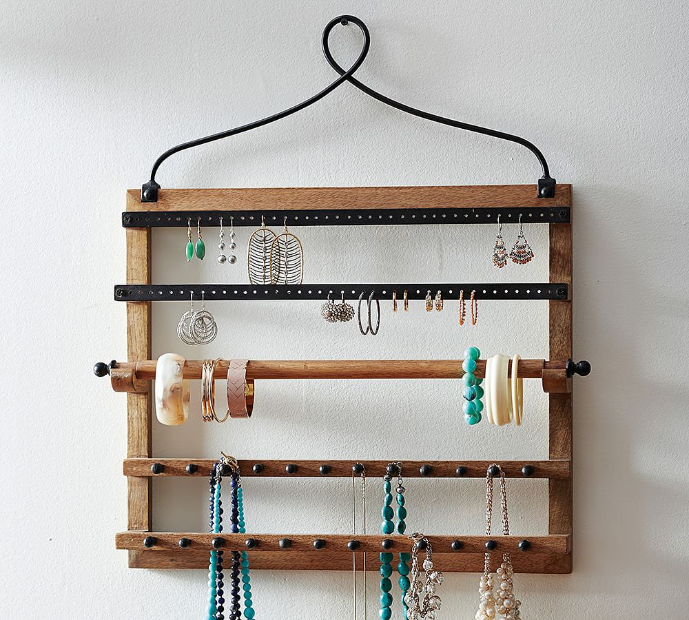 Jewelry Organizer Wall Mounted with Wooden Barn Palestine