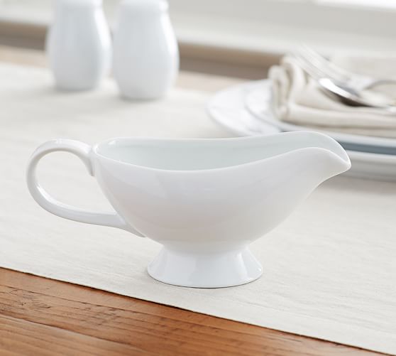 Great White Porcelain Gravy Boat Pottery Barn