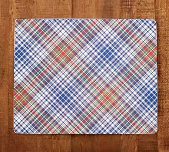 Lakehouse Plaid Cork Placemat Pottery Barn