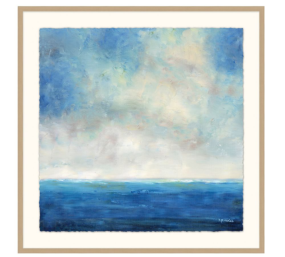 Seascape Horizon Framed Print