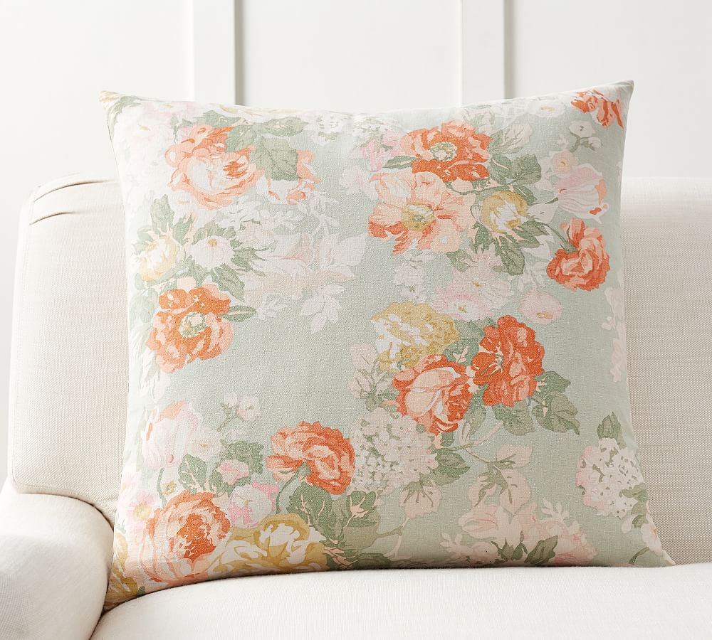 Elora Floral Print Pillow Cover