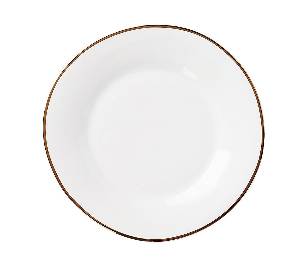 Gigi Gold Rim Salad Plate, Set of 4