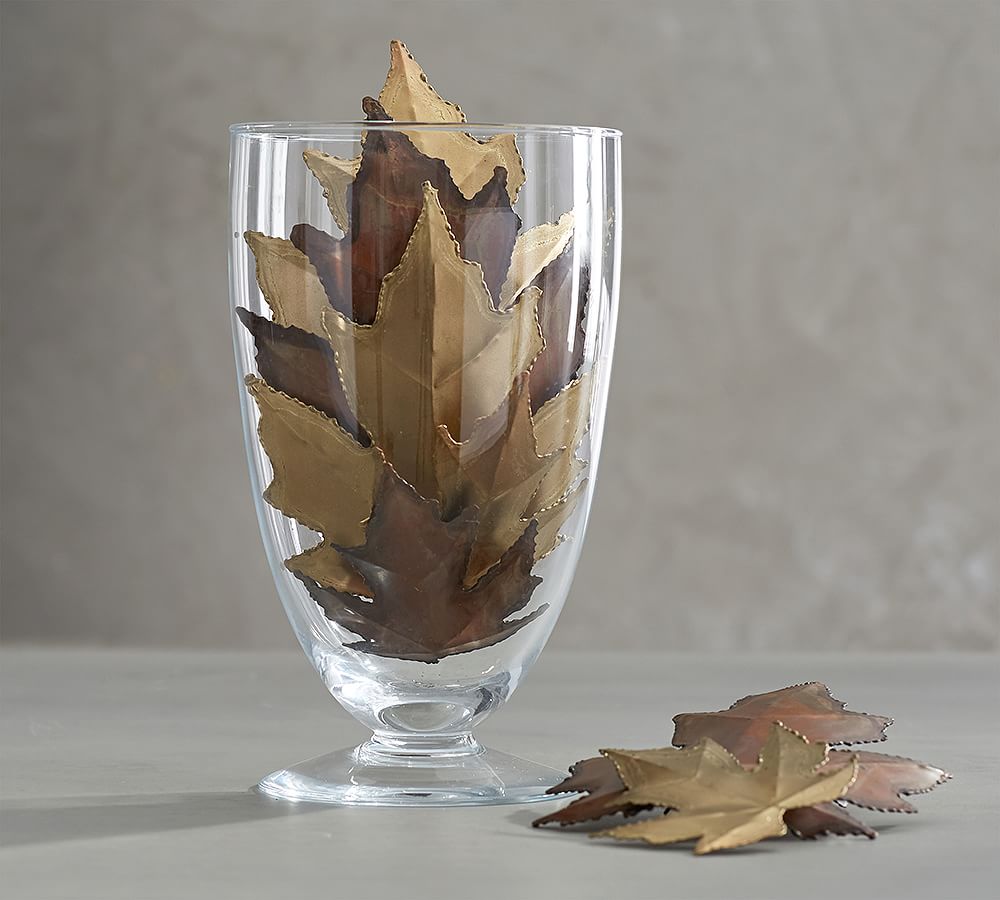 Metal Leaves Vase Filler