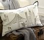 New York City Embroidered Lumbar Pillow Cover