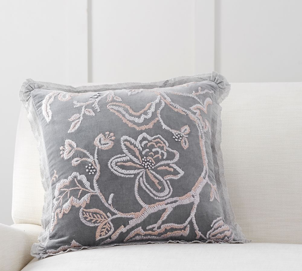 Gracie Embroidered Pillow Cover