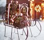 Outdoor Red Metal Sleigh