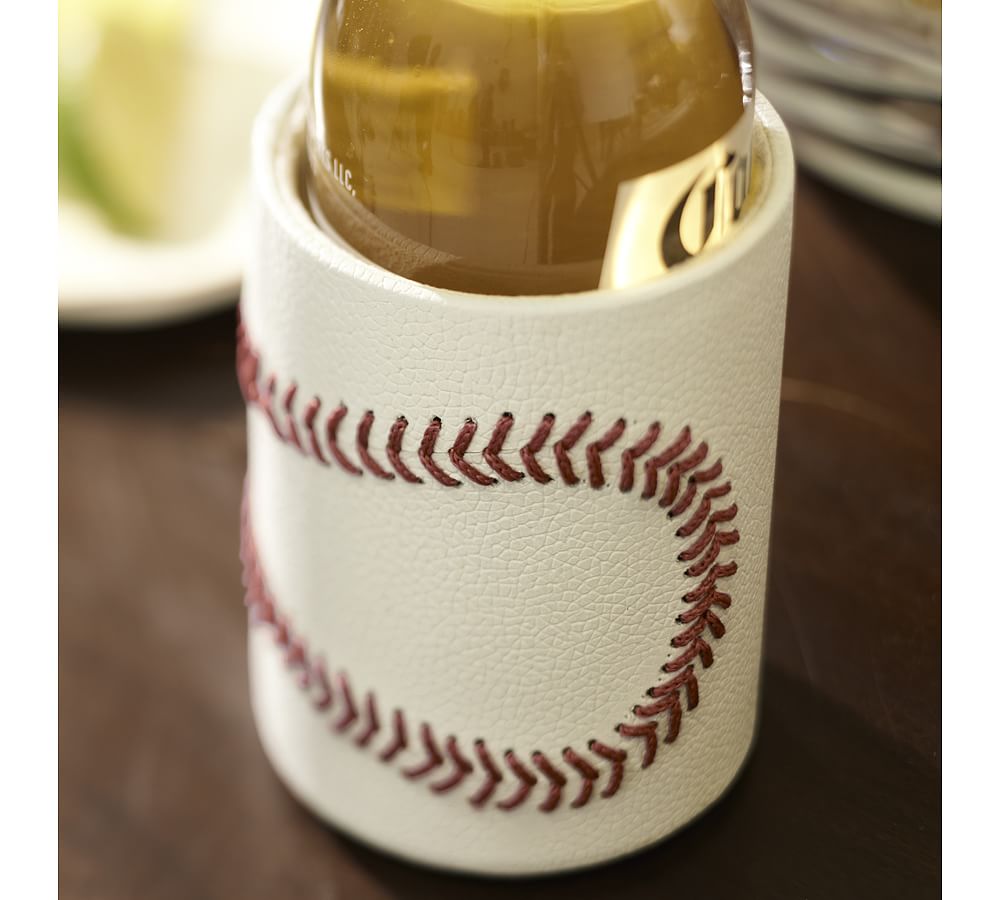 Baseball Leather Bottle Cooler