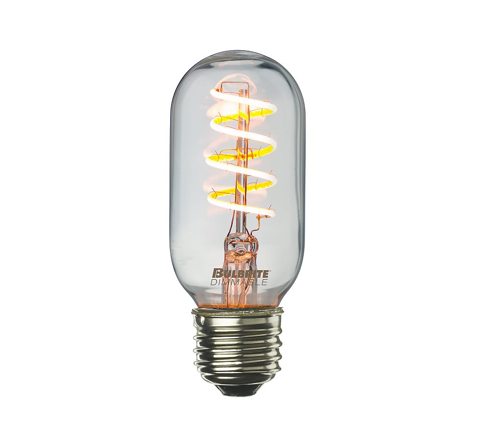 Curved LED Filament Straight Bulb - Pack of 2