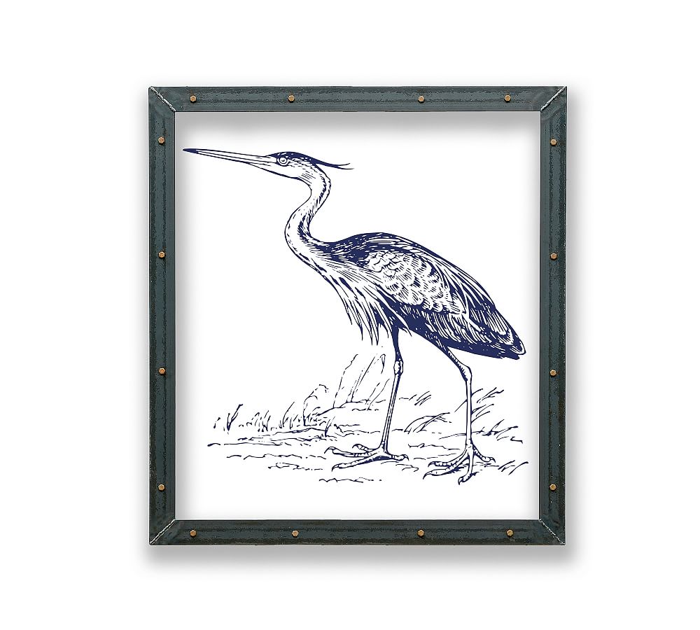 Heron Framed Acrylic Print