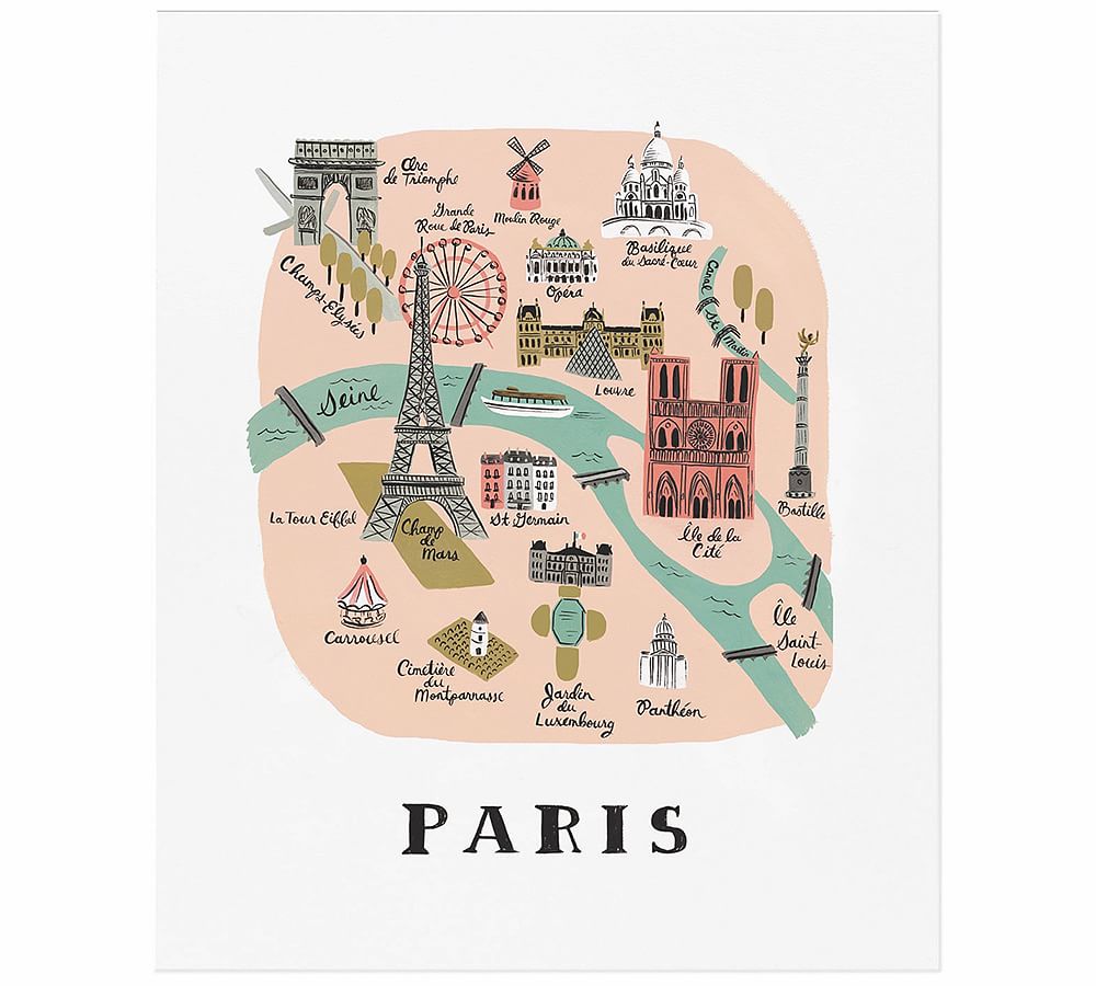 Paris Map&#160;by Rifle Paper Co.