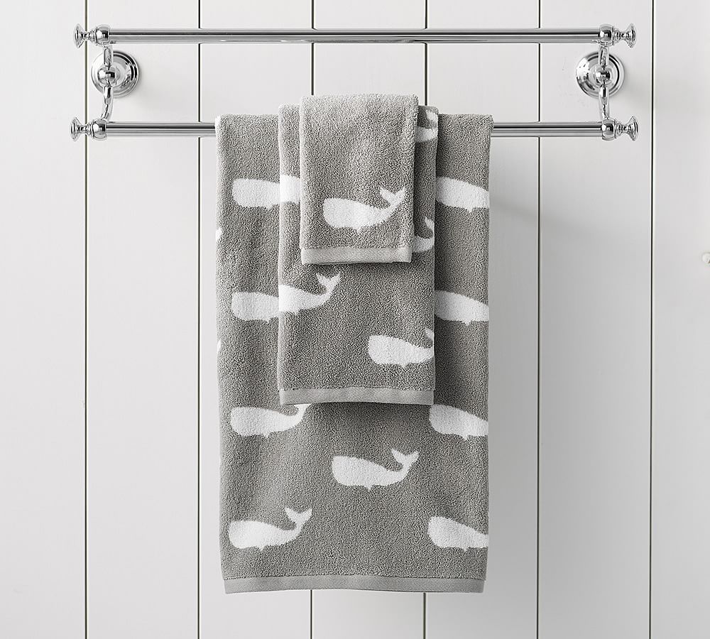 Whale Jacquard Towel