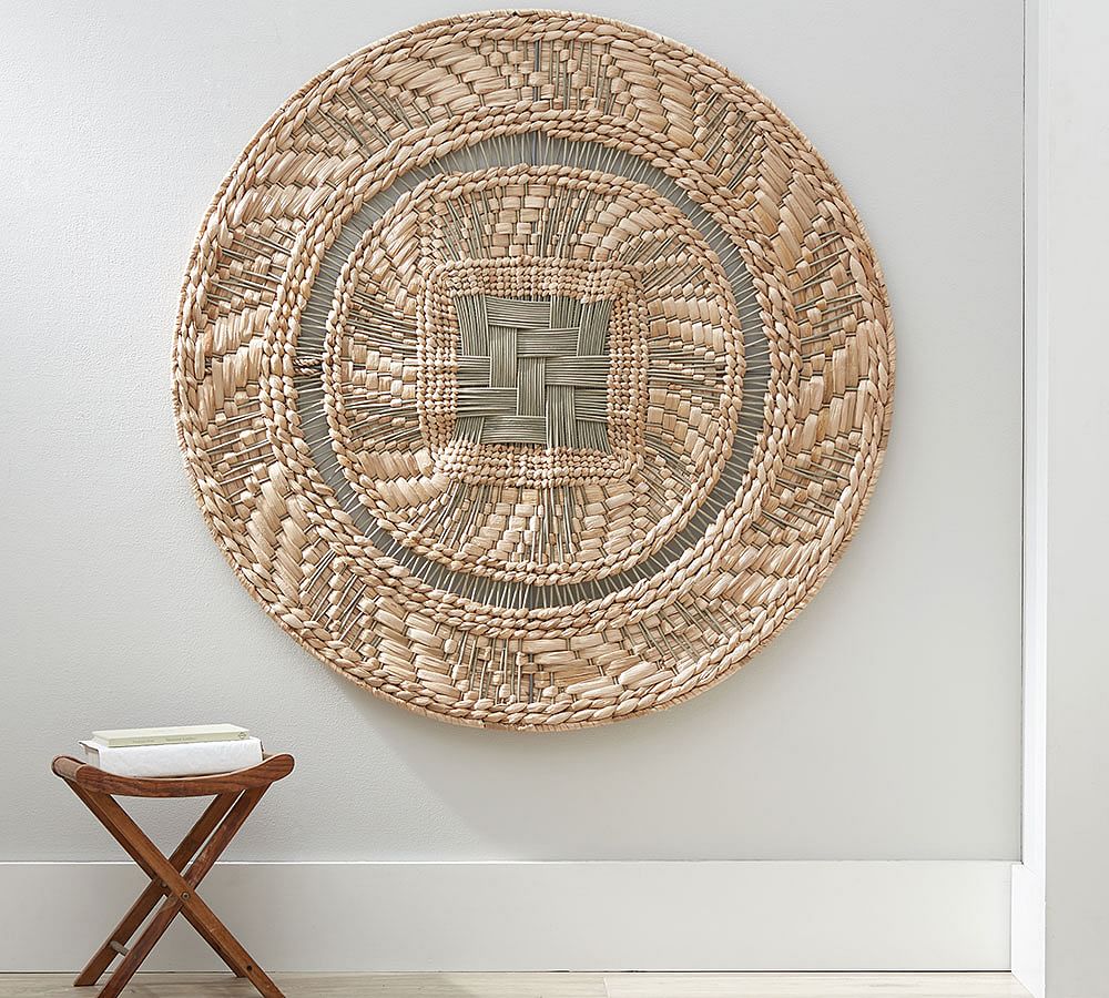 Round Woven Disc Wall Art