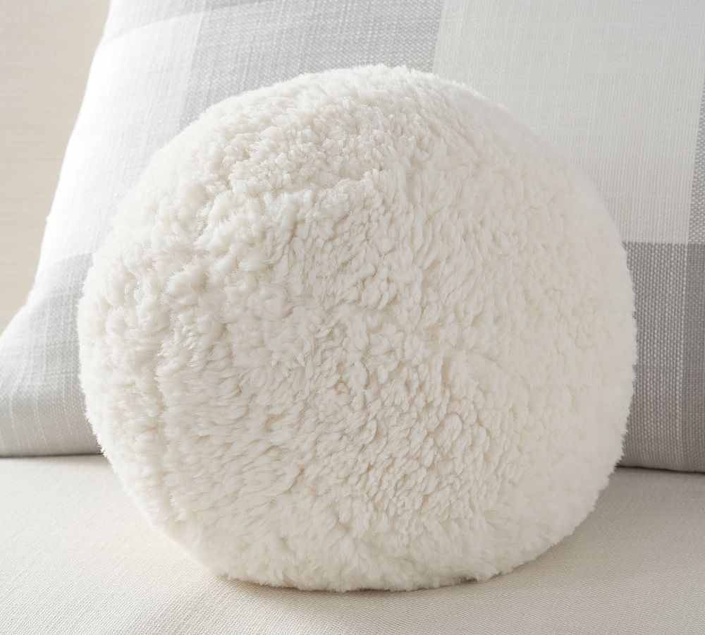 Cozy Sherpa Ball Pillow