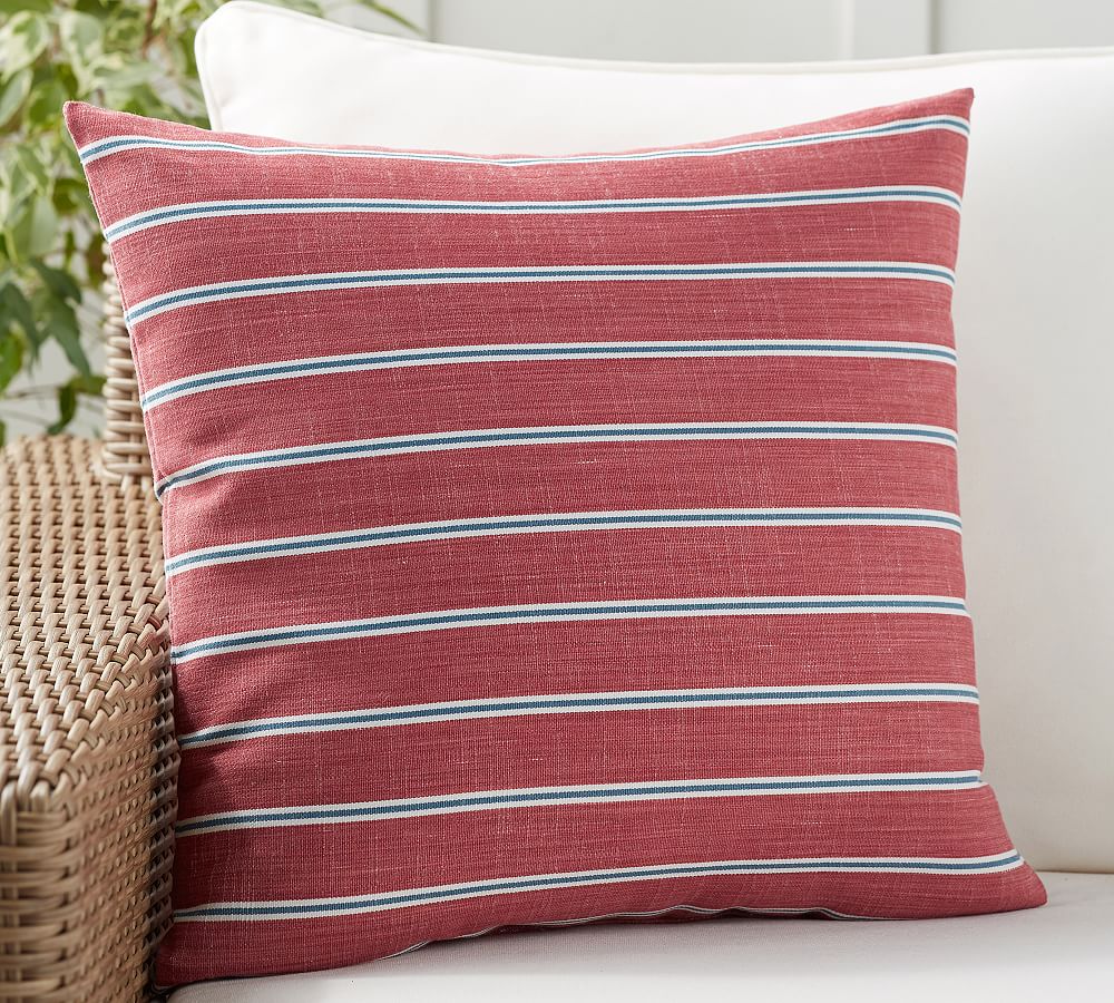 Bradford Striped Outdoor Pillow