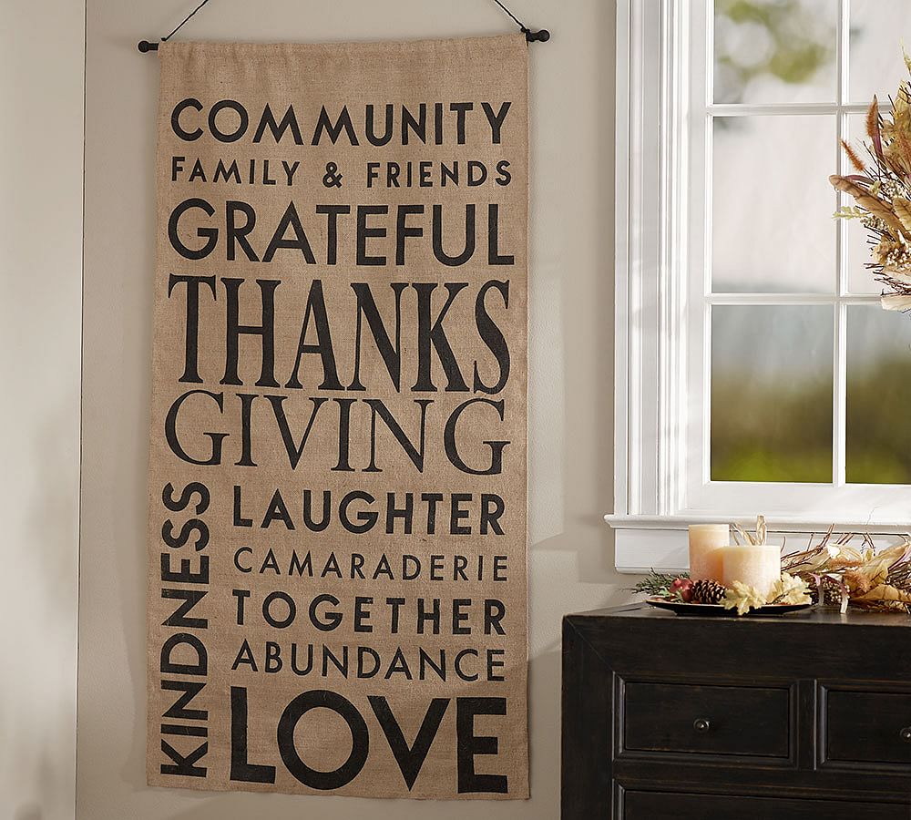 Outdoor Thanksgiving Sentiment Banner