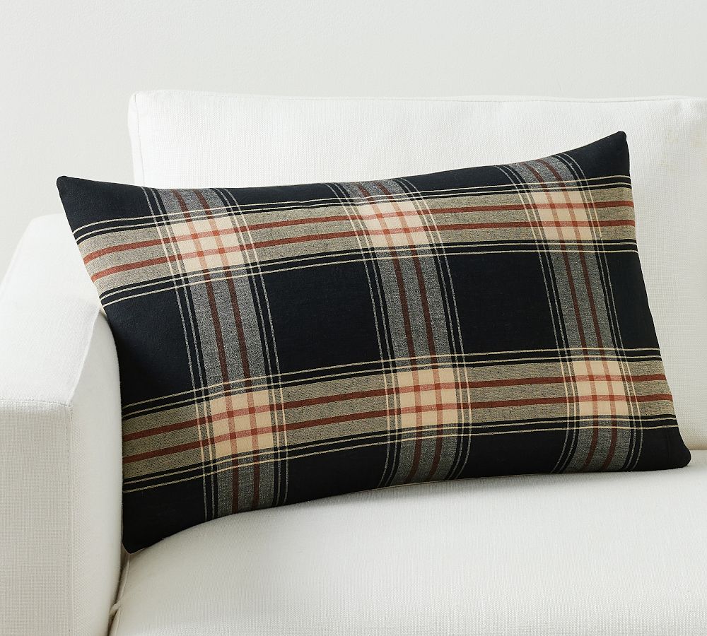 Pottery barn hamilton 2024 plaid pillow cover