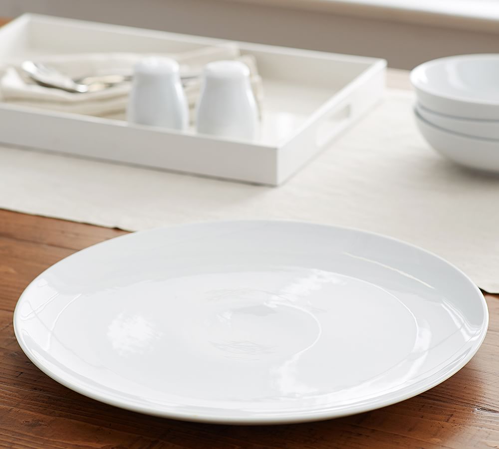 Great White Porcelain Coupe Serving Platter