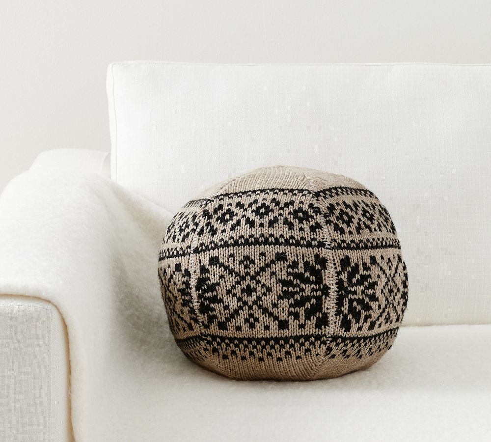 Fair Isle Sweater Sphere Pillow