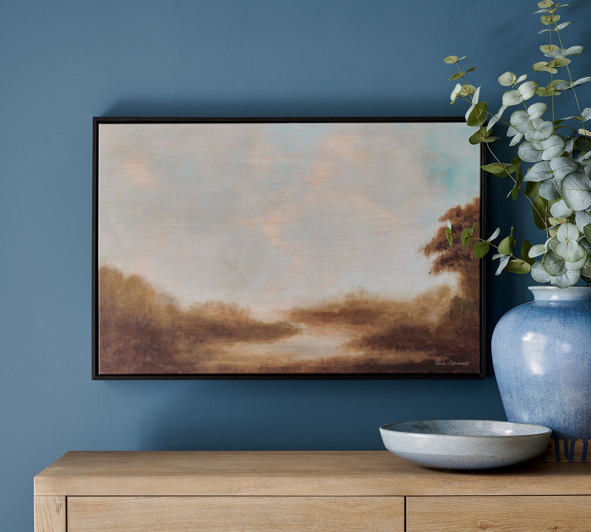 Winding Marsh Framed Canvas