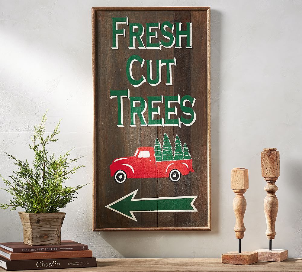 Fresh Cut Trees Sign
