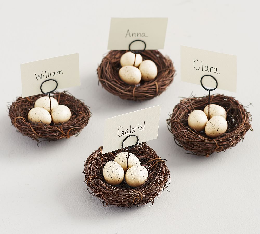 Egg Nest Place Card Holders, Set of 4